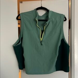 Old Navy Green Sleeveless Polo Crop Top
